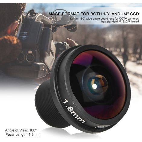 Caméra de surveillance HD 5MP avec objectif fisheye 180° pour vision panoramique (1/2)