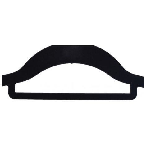 Maxi cintre en velours, lot de 5 - noir (1/4)