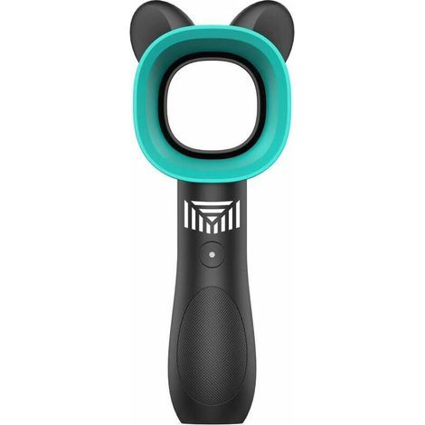 Mini ventilador sin aspas, mini ventilador USB, diseño creativo de dibujos animados, negro. (1/3)