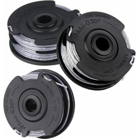 Set mit 3 Spulen für Bosch Art 24, 27, 30, 30-36 Li Freischneider, 18 m x 1,65 mm (1/4)