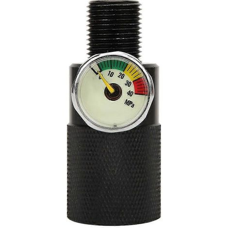 Adapter für Luftfüllstation mit Manometer 40 MPa 8 mm/0,3 Zoll Schnellanschlussstecker