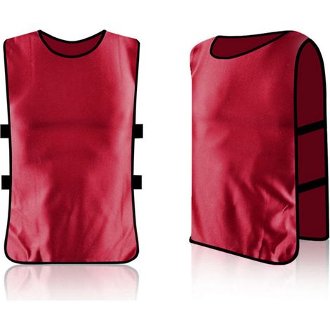 Lot de 12 maillots et bavoirs respirants pour adultes, idéaux pour l'entraînement au football, au volley-ball et au soccer. (1/5)