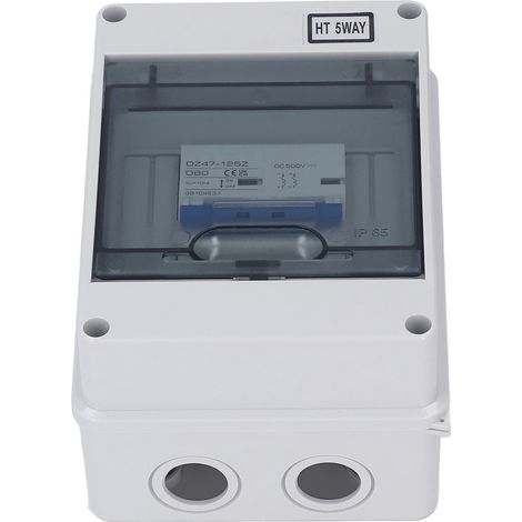 Leitungsschutzschalter (MCB) für PV-Kombinationsbox, Trennschalter 500 V DC mit wasserdichter IP65-Verteilerbox (1/5)