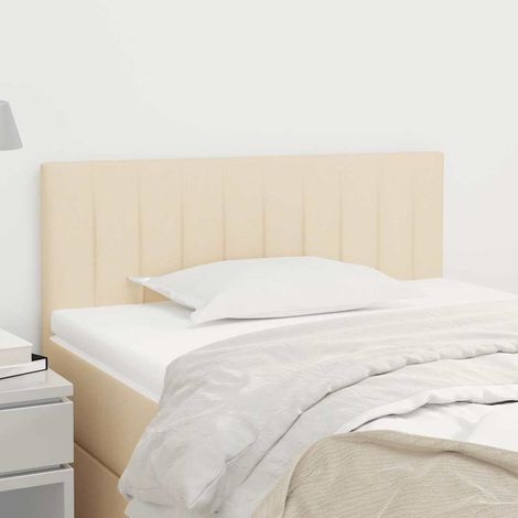 vidaXL Cabecero de tela color crema 100x5x78/88 cm (1/5)