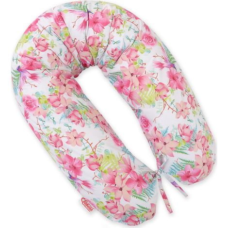 Almohada de embarazo más larga para que las embarazadas duerman + funda extraíble - Colibríes en flores (1/5)