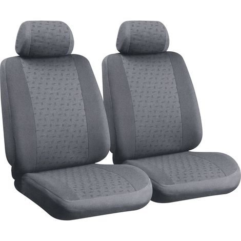 Glamur, Coppia Coprisedili Anteriori In Jacquard, Universali - Grigio (1/2)