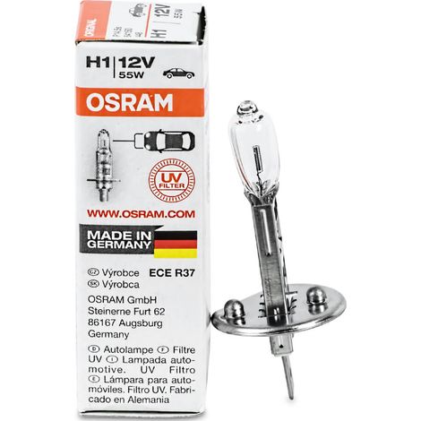 Osram 64150 Glühlampe Projektor H1 12V - 55W P14,5S Weiß (1/4)