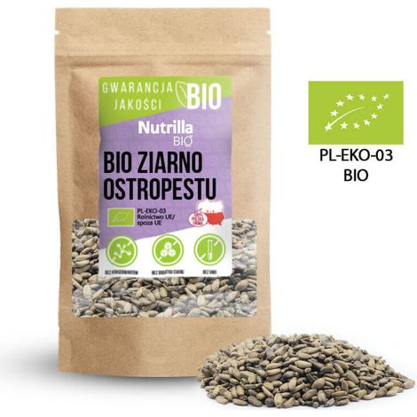 Graines de Chardon-Marie - 1 kg - Bio - Sans OGM - Pour Usage Culinaire et Bien-Être - Conditionnement Doy-Pack Refermable (1/3)