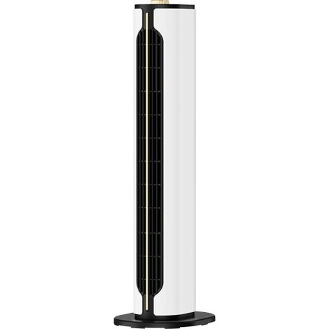 Termoventilador Vertical Ceramico Ptc 1500w Canada Blanco/negro 2portencias 3funciones Termost.seg.antivuelco 61,5x18x18cm