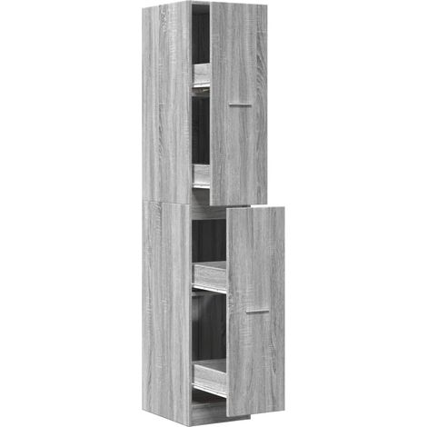 Maison Exclusive - Armadietto da Farmacia Grigio Sonoma 30x41x174,5 cm Truciolato