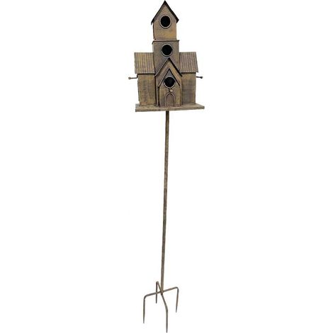 Grand nichoir oiseaux maison à planter 166x20x28cm (1/2)