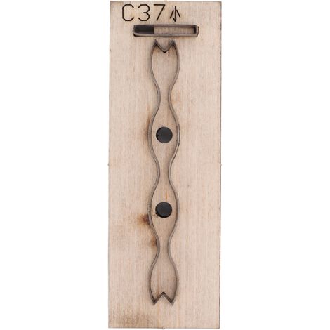 Découpeur de cuir haute dureté, tranchant réutilisable, outil artisanal DIY avec base en bois pour création de maroquinerie (1/5)