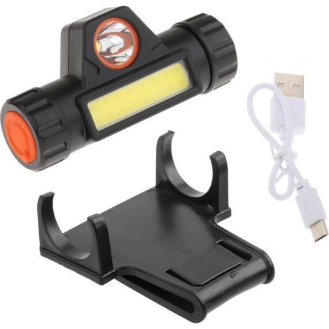 1 - Stirnlampe - Schweißhelm - Doppelte Lichtquelle - USB- und Solar-aufladbar - Für Argon-Schweißen - Schwarz - 8 x 3 x 4,3 cm (1/5)