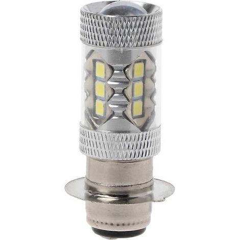 Motorradscheinwerfer, Nebelscheinwerfer, Blinkerlampe PX15D H6 80W 6500K 16 LED-Lampen (1/5)