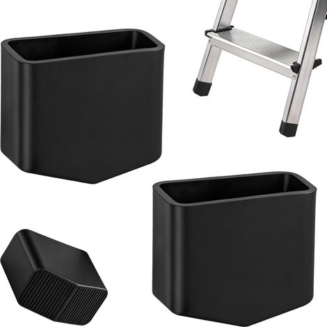 Patins Escabeau Embouts Caoutchouc 20x40mm Antidérapants pour Échelle, Pieds Meubles Échelles à Chevrons Échelles Télescopiques– Noir 2 Pièces (1/5)