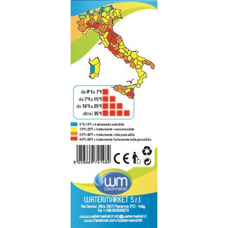 test in kit per durezza acqua