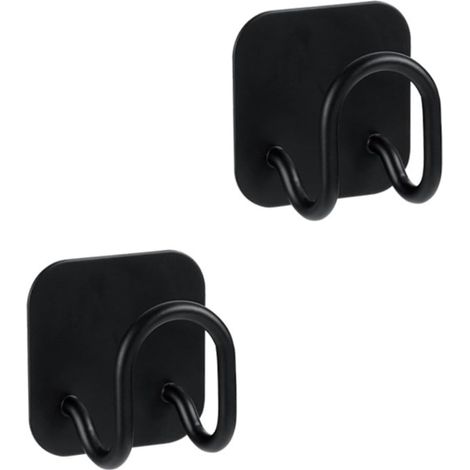 muraux INOOMP en acier inoxydable lot de 2 sans clous noirs (1/5)