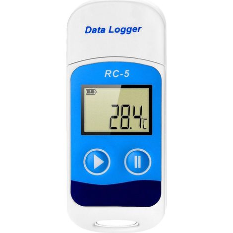 Enregistreur de données de température haute précision USB 32000 points écran LCD étanche IP67
