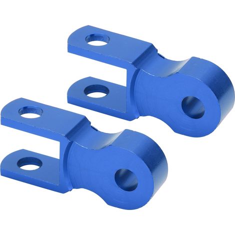 amortisseurs arrière rehausseurs en alliage d'aluminium, trou de fixation M10, extension de hauteur pour moto, bleu (1/5)