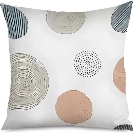 Housse de Coussin Décoratif Graphique Minimaliste (1/5)