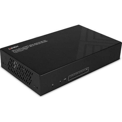 LindyLindy 100m Cat.6 4 Port HDMI 4K60 HDBaseT Splitter Extender HDBaseT Transmitter mit eingebautem 4-Port-Splitter und PoC-Funktion (38355) (1/5)