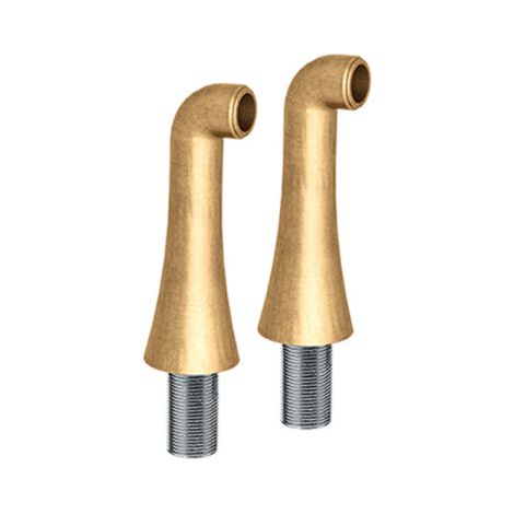 2 colonnettes hautes 130 mm mm3/4" vieux bronze mat - CRISTINA ONDYNA CH16093