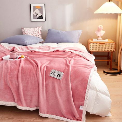 Couverture Flanelle - 120 x 200 cm - Polyester Microfibre - Pour Canapé Lit Climatisation - 1 Pièce (1/5)