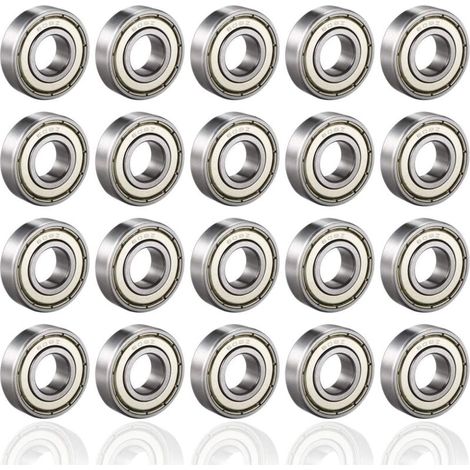 Ball Bearing, 608ZZ Ball Bearings, 20PCS Speed Bearings, High-Quality Ball Bearings for Roller Skates, Skateboards, Longboards, Waveboards, 8 x 22 x 7mm - RAPANDA (1/4)