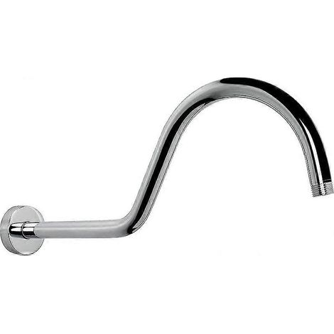 Rallonge de douche longue en col de cygne à arc élevé en forme de S, idéale pour les pommes de douche à effet pluie - (1/5)