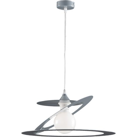 Lampadario a sospensione Bonetti Illumina Geko 1 luce grigio (1/3)