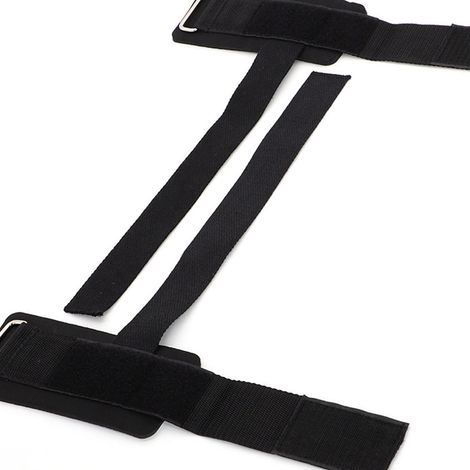 Set mit 2 Fitness-/Sport-Armbändern, geeignet für Klimmzüge, Gewichtheben, Kniebeugen und Hanteltraining. Schwarz. (1/5)