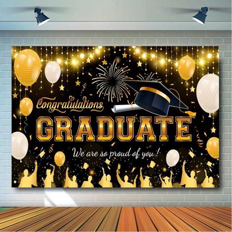 KLVGTIFS PU - Toile de Fond pour Remise de Diplôme, 70.8''x43.3'' Toile de Fond pour Photographie de Remise de Diplôme/Toile de Fond pour Fête (1/5)