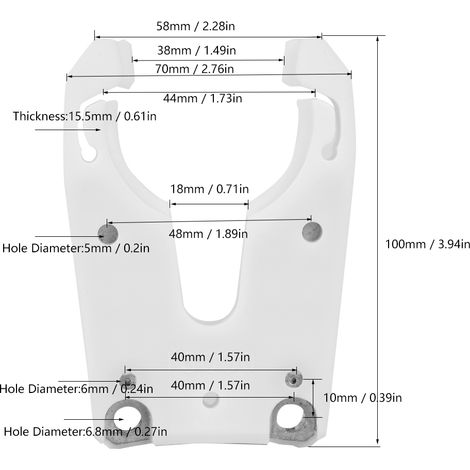 Lot de 5 pinces de serrage pour porte-outil ISO30 berceau fourche griffe fraiseuse CNC bois (1/5)