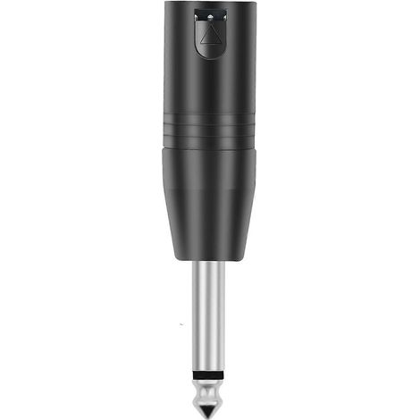 Adaptateur femelle 3 broches vers mâle 1/4 pouce (6,35 mm), convertisseur adaptateur audio femelle 3 broches vers prise mâle 1/4 pouce, adapté aux guitares. (1/5)