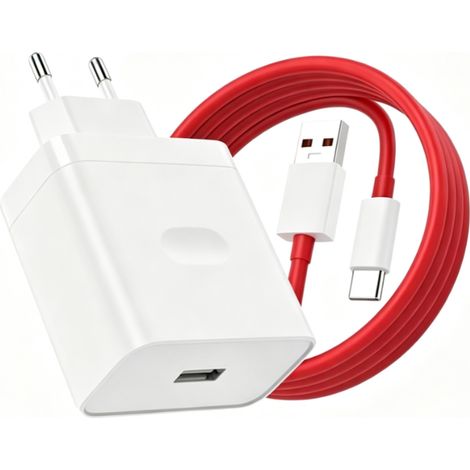 Sstrwgood UE 100W Ladegerät mit 1m rotem Kabel für OnePlus, OPPO und Realme - Sstrwgood UE 100W Ladegerät mit 1m rotem Kabel für OnePlus, OPPO und Realme (1/5)