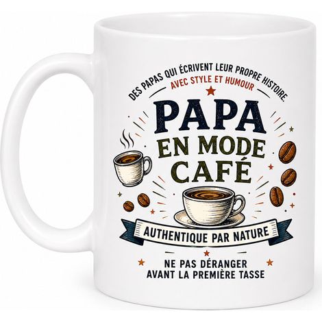 Mug papa en mode café 350 ml