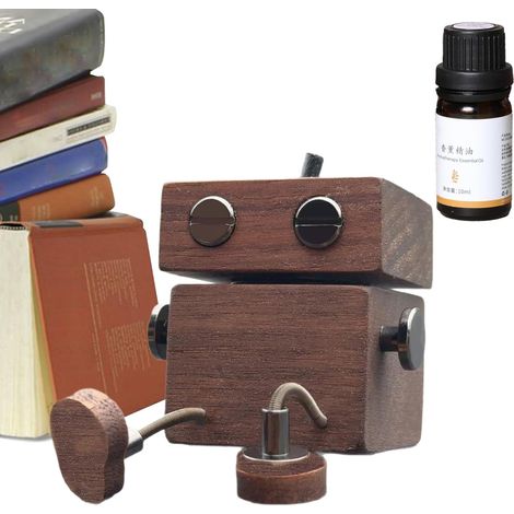 Désodorisant de voiture - Poupée en bois vacillante - Aromathérapie - (1/5)