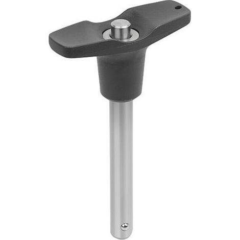 KIPP Kugelsperrbolzen T-Griff 10mm 35mm Edelstahl kompakt (1/3)