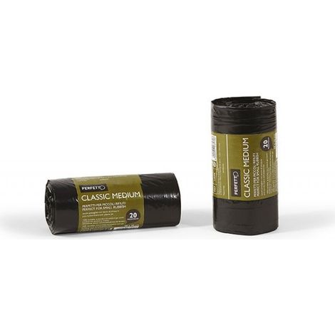 Sacchi Immondizia 55x70 20pz Nero PERFETTO (1/2)