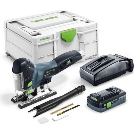 Festool – Scie sauteuse sans fil 18V 4Ah – Moteur EC-TEC 3800 courses/min – Profondeur de coupe 120mm – 576525 (1/10)