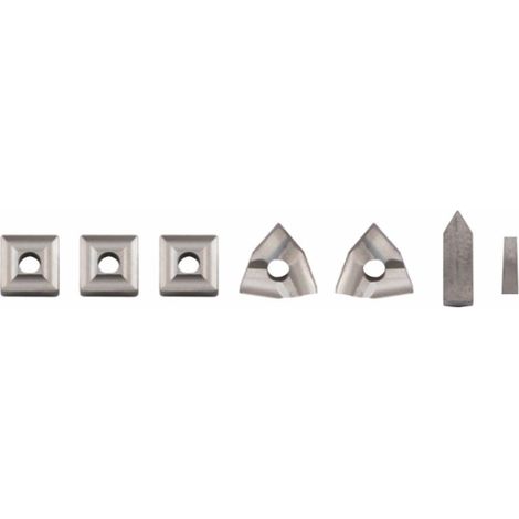 Set di inserti scorrevoli HM rivestiti in TIN, 7 pezzi