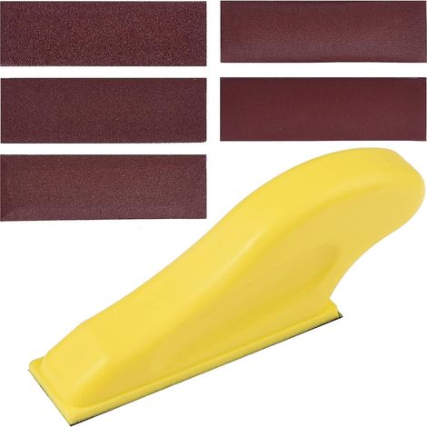 30-Piece Detail Sander Refill Pack, Assorted Micro Finish Sandpaper Grits 80, 120, 180, 240, 400, for Wood Furniture, Automotive, and Metal Sanding, 3.5 x 1 Inch, Red (1/5)