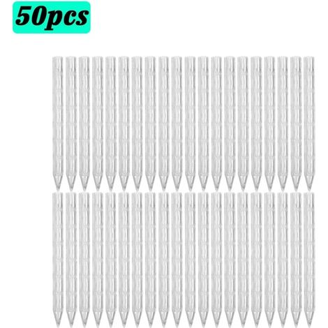 (50 pièces - (15 cm) Tubes de circulation d'air transparents en plastique pour le drainage des plantes, tubes de ventilation des racines pour le jardinage et le terreau) (1/4)