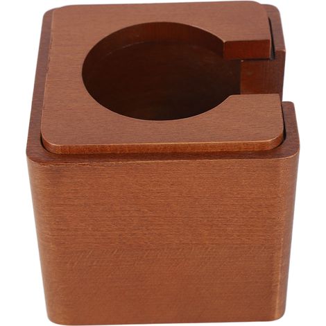 Support universel pour tasseur à café en bois alimentaire, compatible avec les porte-filtres de 51 mm, 53 mm et 54 mm. (1/5)