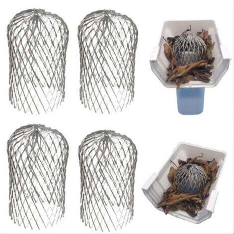 Aluminium-Dachrinnenfilter, Dachrinnenschutzgitter, Metall-Dachrinnenschutz, Laubschutzgitter für Haus, Traufe, Graben, Kanalisation (4 Stück) (1/4)
