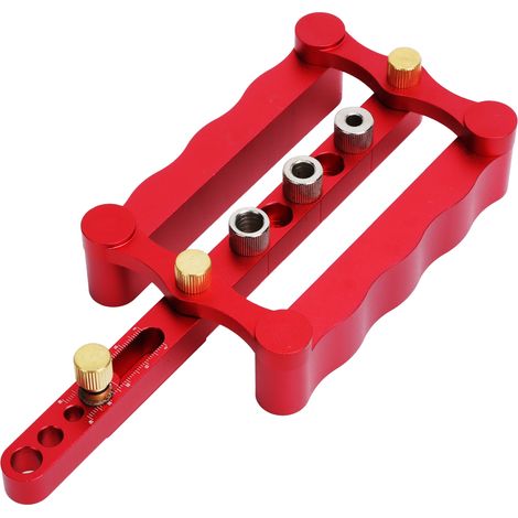 Jig de centrage automatique pour chevilles avec échelle - Outil de menuiserie DIY