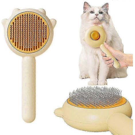 Peigne autonettoyant, peigne magique pour chats et chiens à poils longs ou courts (1/5)