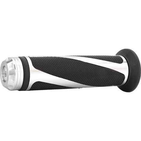 Paar Metall-Gasgriffe für Motorräder, Lenkergriffe, Modifikationszubehör (Silber) (1/5)