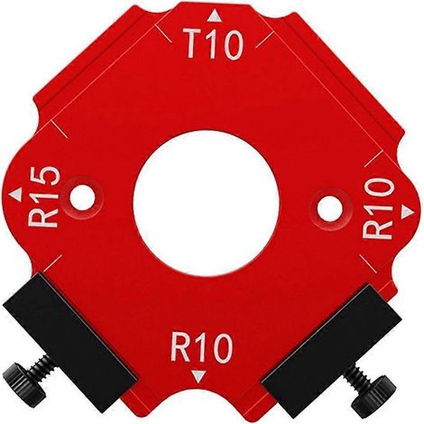 Gabarits de positionnement d'angle d'arc pour défonceuse à bois, moule d'angle intérieur/extérieur, outils de positionnement réutilisables A (1/5)