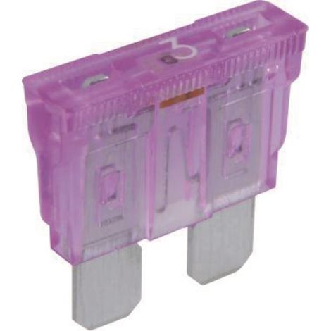 Fusibili piatti standard 12V 3A 19,1x18,8mm viola 10 pezzi